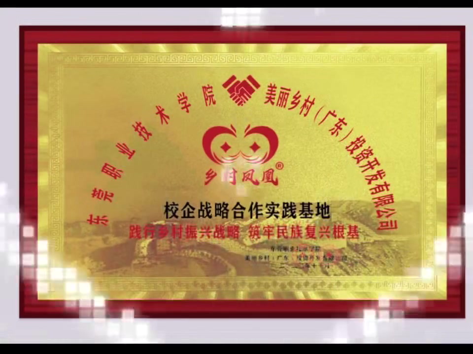 东莞职业技术学院与公司签约有关乡村振兴战略协议